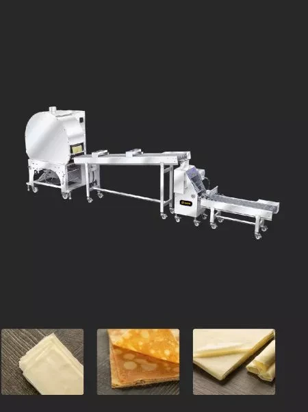 Automatic Spring Roll and Samosa Pastry Sheet Machine